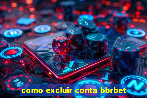 como excluir conta bbrbet